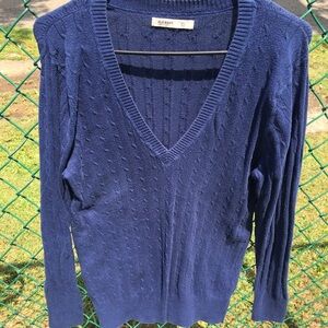 Navy V Neck Sweater